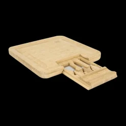 Aperoplank QUESO met Bestek 3Del. Bamboe