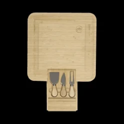 Aperoplank QUESO met Bestek 3Del. Bamboe