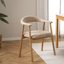 Armstoel COLETTE Danny Beige - Poot Eik