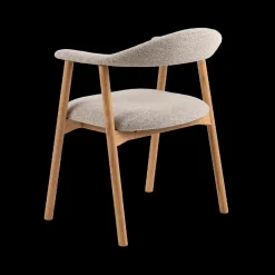 Armstoel COLETTE Monza Beige - Poot Eik