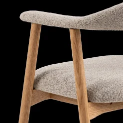 Armstoel COLETTE Monza Beige - Poot Eik