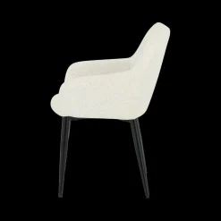 Armstoel LIZZY Cream Pt Zwart