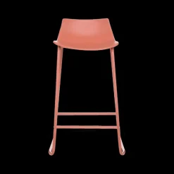 Barkruk LUPIN Metaal Terracotta