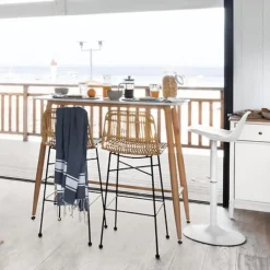 Barkruk MARIKO PU Wit