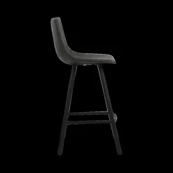 Barkruk ORNADA PU Zwart