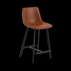 Barstoel AMBROS PU retro leather look brandy 691B - ZH63,5cm