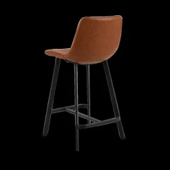 Barstoel AMBROS PU retro leather look brandy 691B - ZH63,5cm