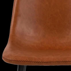 Barstoel AMBROS PU retro leather look brandy 691B - ZH76,5cm