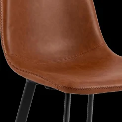 Barstoel AMBROS PU retro leather look brandy 691B - ZH76,5cm