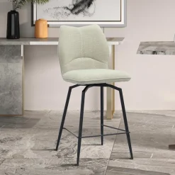 Barstoel ANETA Draaibaar Ecru ZH68.5