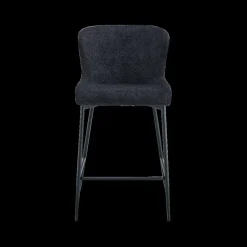 Barstoel DORIEN Bouclé Donkergrijs