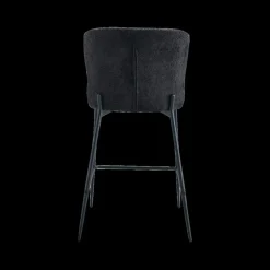 Barstoel DORIEN Bouclé Donkergrijs