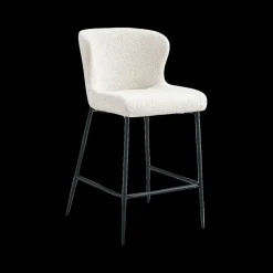 Barstoel DORIEN Bouclé Ecru