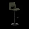 Barstoel FINLEY Preston fabric olive green 38