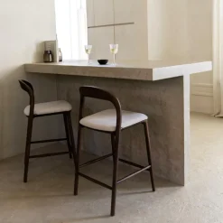 Barstoel JAAP Ash Wood Walnut ZH68