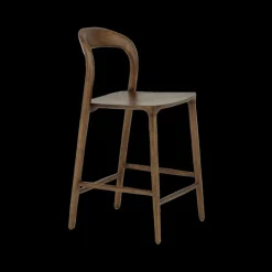 Barstoel JEPPE Ash Wood Walnut
