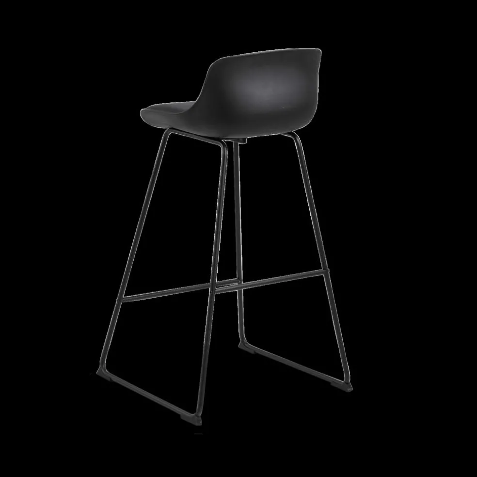 Barstoel NECTAR PU Leather Look Black - ZH76cm