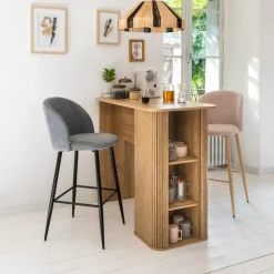 Bartafel COLVAS Hout Naturel 120