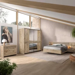 Bed ILJA 160x200 Zijwand met Nachttafels