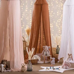 Bedhemel JOLEIN Katoen Oudroze