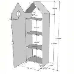 Bergkast SAAR Muntgroen B58