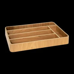 Bestekbak STRAPHI Rechthoek Hout Naturel