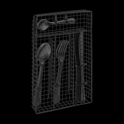 Bestek/Mand BOJA 6pers. Inox Zwart