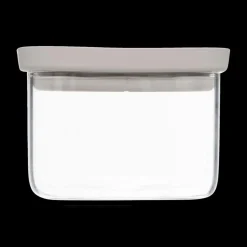 Bewaardoos HERIMIT 0.4L Glas/Sil. Greige