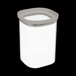 Bewaardoos HERIMIT 1L Glas/Sil. Greige