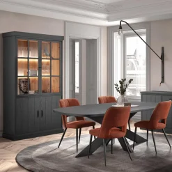 Bibliotheek WINSTON Zwart B240