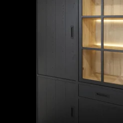 Bibliotheek WINSTON Zwart B240