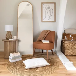 Bijzettafel Ø45 COLVAS Hout Naturel