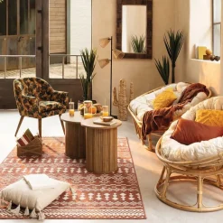 Bijzettafel Ø45 COLVAS Hout Naturel