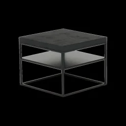 Bijzettafel AISNE Zwart eiken