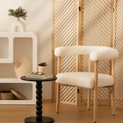 Bijzettafel BUTTON Rond Zwart