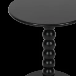 Bijzettafel BUTTON Rond Zwart