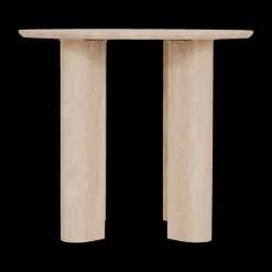 Bijzettafel LAGOON Ø50 Travertijnlook