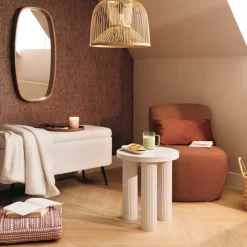 Bijzettafel MOSSON Beige Ø40