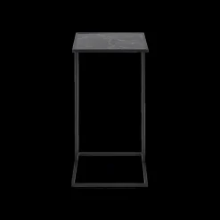 Bijzettafel RADDEL Mel. Marble/Metal Black