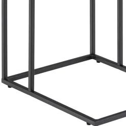 Bijzettafel RADDEL Mel. Marble/Metal Black