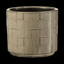 Bloempot Keramiek Beige/Grijs S