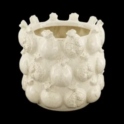 Bloempot POMGRANATE Ker. Wit