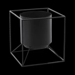 Bloempothouder DERINAS Met. Zwart