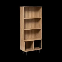 Boekenkast COLVAS Hout Naturel B80