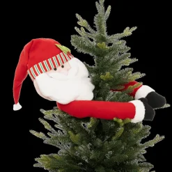 Boomdeco Kerstman SANTA Rood/Wit