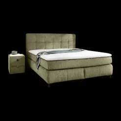Boxspring ALKMAAR Chenille Groen 180x200