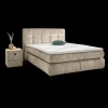 Boxspring ALKMAAR Chenille Beige 180x200