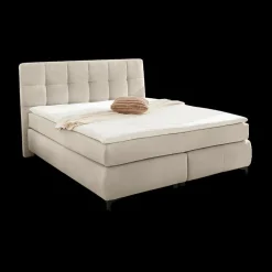 Boxspring ALKMAAR Rib Beige 180x200