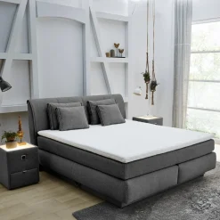 Boxspring AMSTELVEEN 160x200 Donkergrijs