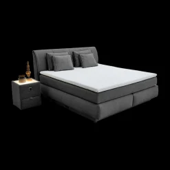 Boxspring AMSTELVEEN 180x200 Donkergrijs